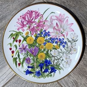 Flowers of October Plate from Franklin Porcelain
